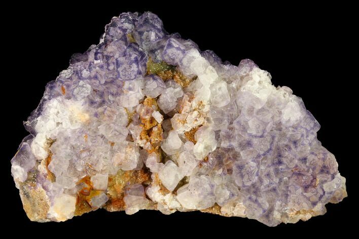 Purple Border Fluorite Crystals on Quartz - Qinglong Mine, China #146982